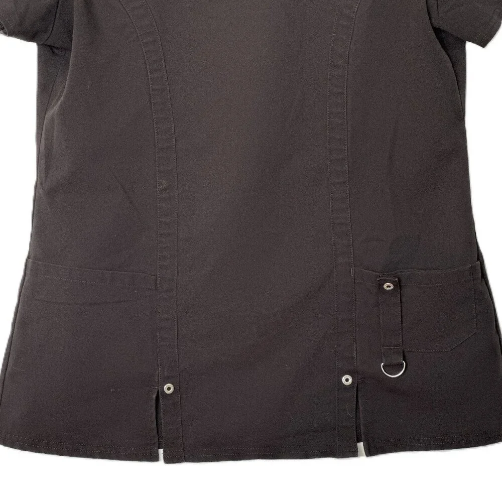 Black Dickies Scrub Top Size Small - Picture 4 of 6